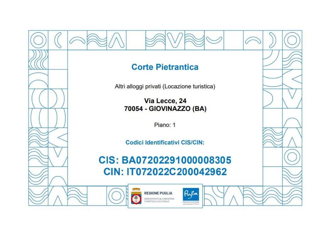 Corte Pietrantica - Charming Rooms & Suites Giovinazzo Oda fotoğraf
